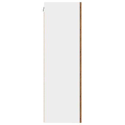 Hanging Cabinet Old Wood and White 50 x 31 x 100 cm