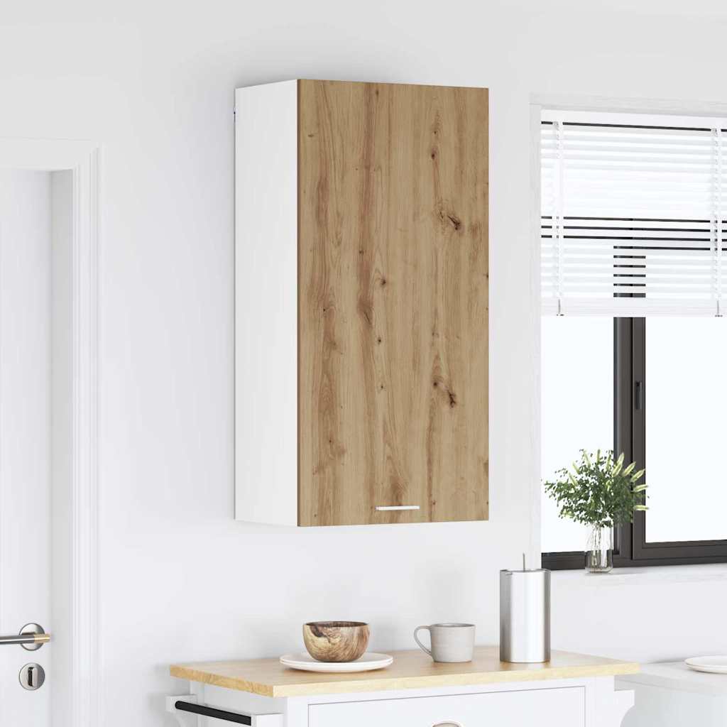 Hanging Cabinet Artisan Oak and White 50 x 31 x 100 cm