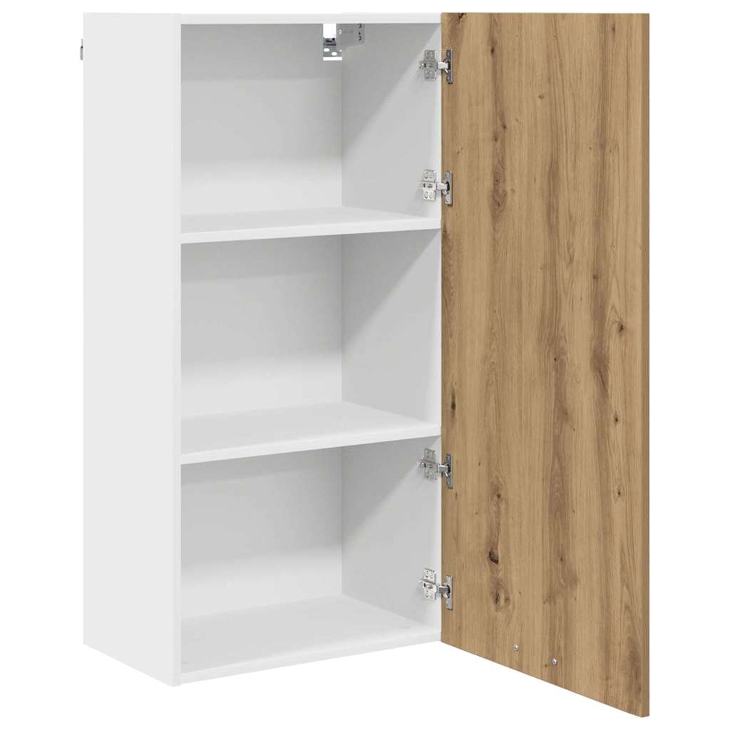 Hanging Cabinet Artisan Oak and White 50 x 31 x 100 cm
