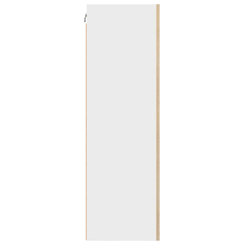 Hanging Cabinet Artisan Oak and White 50 x 31 x 100 cm