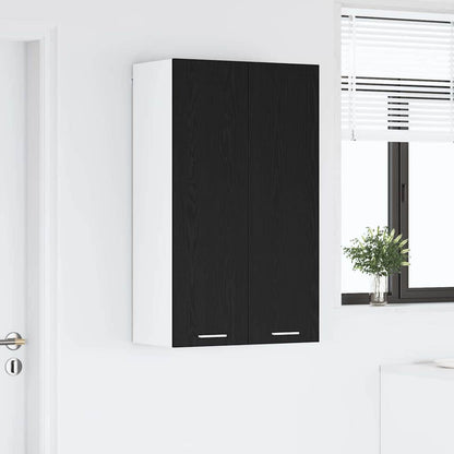Hanging Cabinet Black Oak 60 x 31 x 100 cm Engineered Wood