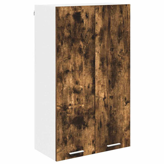 Hanging Cabinet Smoked Oak 60 x 31 x 100 cm Engineered Wood