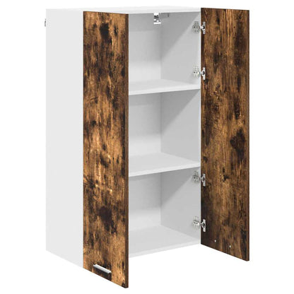 Hanging Cabinet Smoked Oak 60 x 31 x 100 cm Engineered Wood
