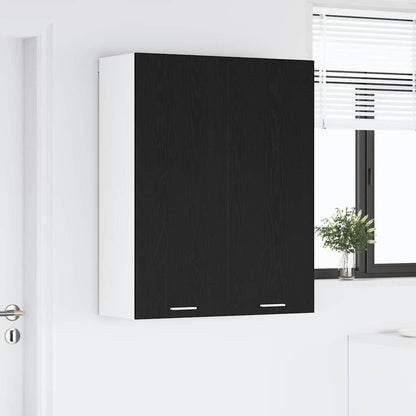 Hanging Cabinet Black Oak 80 x 31 x 100 cm Engineered Wood