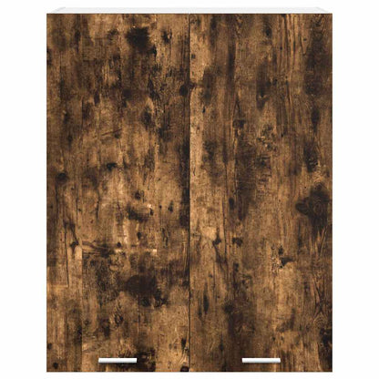 Hanging Cabinet Smoked Oak 80 x 31 x 100 cm Engineered Wood