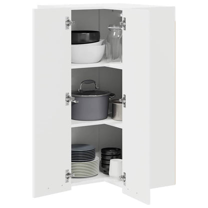 Hanging Cabinet White 57 x 57 x 100 cm Engineered Wood
