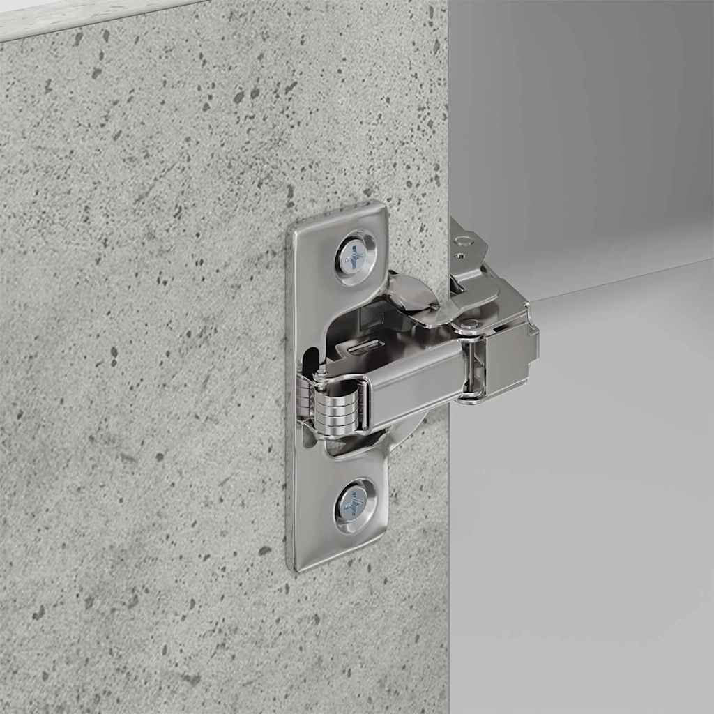 Hanging Cabinet Concrete Grey and White 57 x 57 x 100 cm