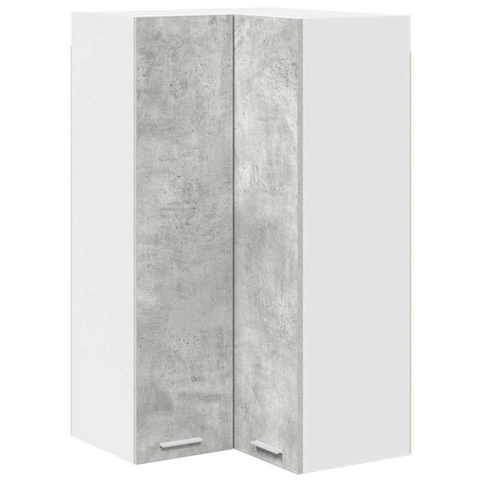 Hanging Cabinet Concrete Grey and White 57 x 57 x 100 cm