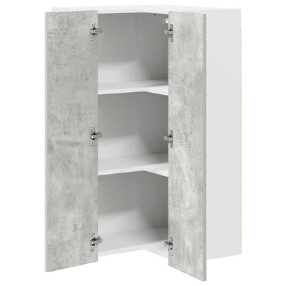 Hanging Cabinet Concrete Grey and White 57 x 57 x 100 cm
