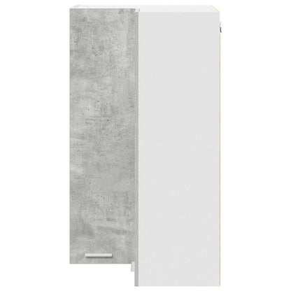 Hanging Cabinet Concrete Grey and White 57 x 57 x 100 cm