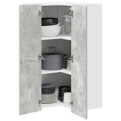 Hanging Cabinet Concrete Grey and White 57 x 57 x 100 cm
