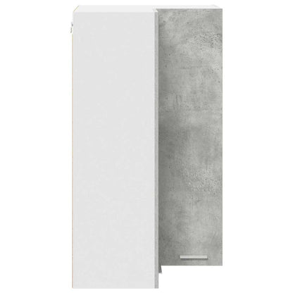 Hanging Cabinet Concrete Grey and White 57 x 57 x 100 cm