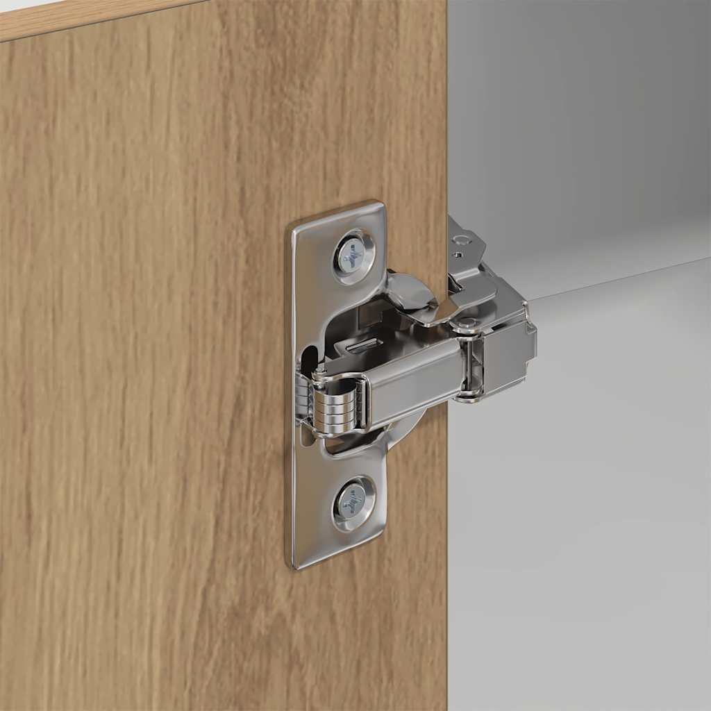 Hanging Cabinet Artisan Oak and White 57 x 57 x 100 cm