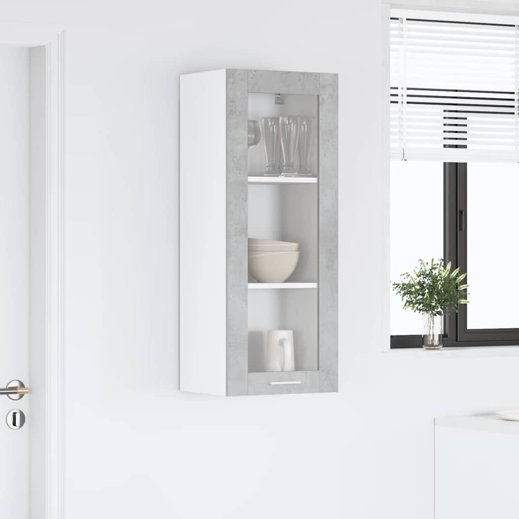 Hanging Cabinet Concrete Grey 40 x 31 x 100 cm Engineered Wood