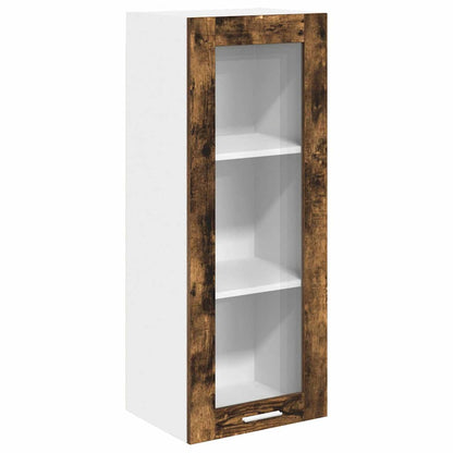 Hanging Cabinet Smoked Oak 40 x 31 x 100 cm Engineered Wood