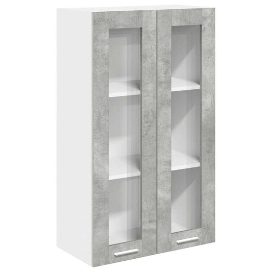 Hanging Cabinet Concrete Grey 60 x 31 x 100 cm Engineered Wood