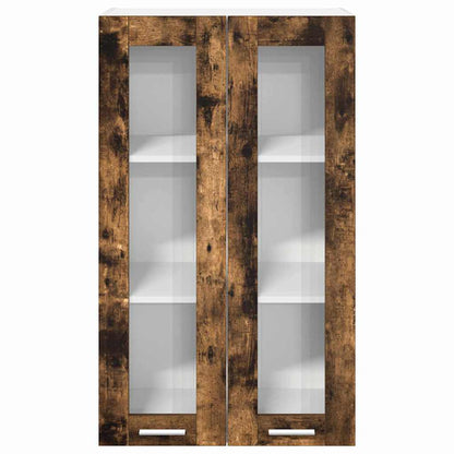 Hanging Cabinet Smoked Oak 60 x 31 x 100 cm Engineered Wood