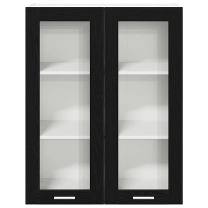 Hanging Cabinet Black Oak 80 x 31 x 100 cm Engineered Wood