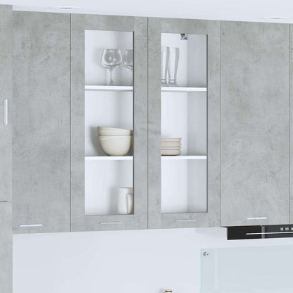 Hanging Cabinet Concrete Grey 80 x 31 x 100 cm Engineered Wood