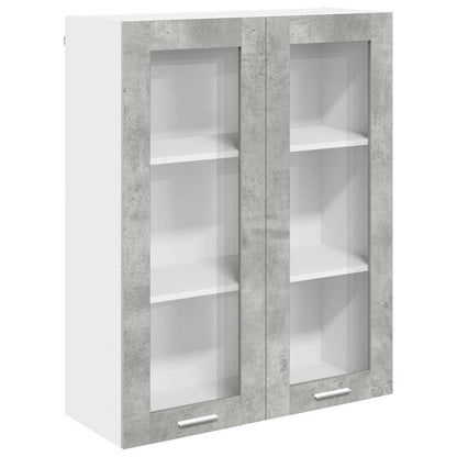 Hanging Cabinet Concrete Grey 80 x 31 x 100 cm Engineered Wood