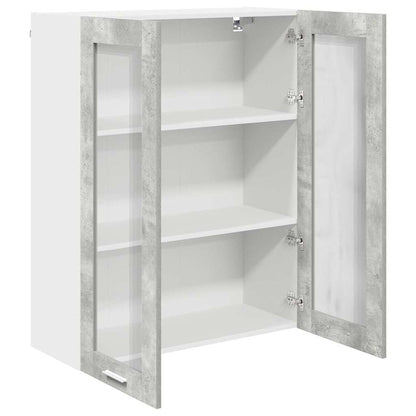 Hanging Cabinet Concrete Grey 80 x 31 x 100 cm Engineered Wood