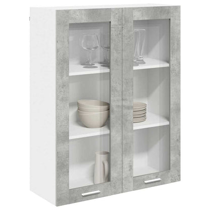 Hanging Cabinet Concrete Grey 80 x 31 x 100 cm Engineered Wood