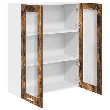 Hanging Cabinet Smoked Oak 80 x 31 x 100 cm Engineered Wood