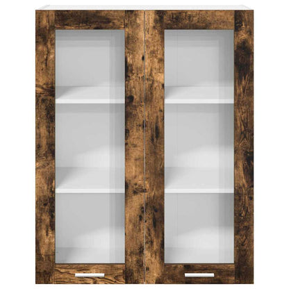 Hanging Cabinet Smoked Oak 80 x 31 x 100 cm Engineered Wood