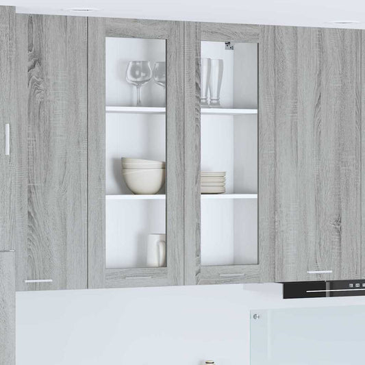 Hanging Cabinet Grey Sonoma 80 x 31 x 100 cm Engineered Wood