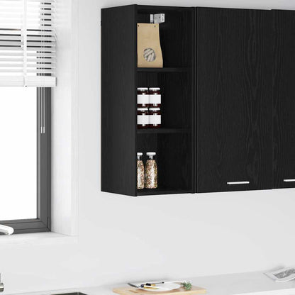 Hanging Cabinet Black Oak 30 x 29.5 x 80 cm Engineered Wood