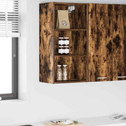 Hanging Cabinet Smoked Oak 40 x 29.5 x 80 cm Engineered Wood