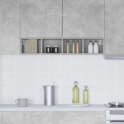 Hanging Cabinet with Storage Concrete Grey 20 x 29.5 x 100 cm