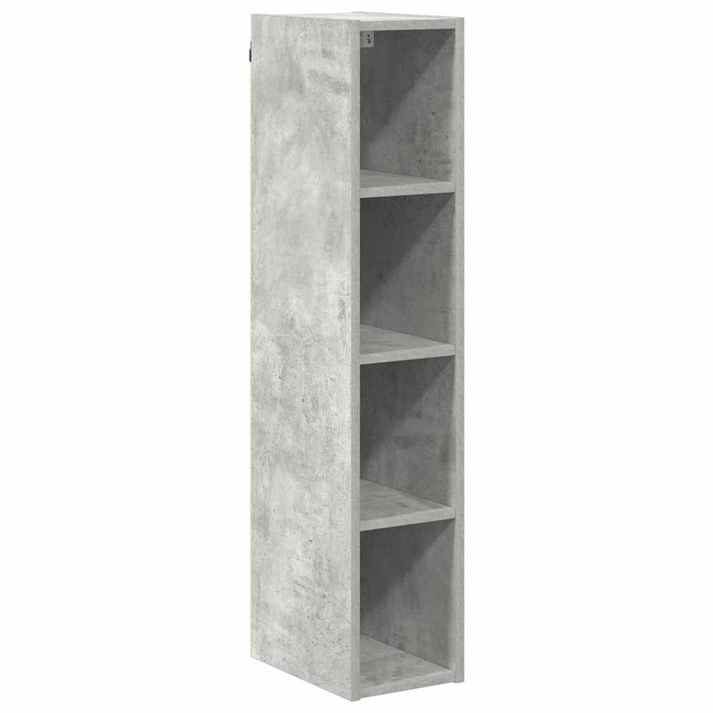 Hanging Cabinet with Storage Concrete Grey 20 x 29.5 x 100 cm