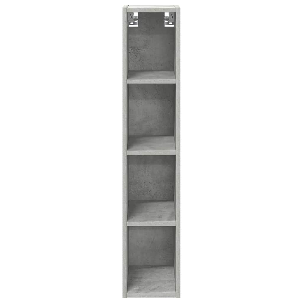 Hanging Cabinet with Storage Concrete Grey 20 x 29.5 x 100 cm