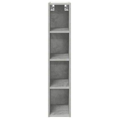 Hanging Cabinet with Storage Concrete Grey 20 x 29.5 x 100 cm