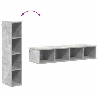 Hanging Cabinet with Storage Concrete Grey 20 x 29.5 x 100 cm