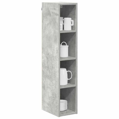 Hanging Cabinet with Storage Concrete Grey 20 x 29.5 x 100 cm