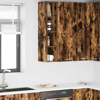 Hanging Cabinet Smoked Oak 20 x 29.5 x 100 cm Engineered Wood