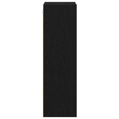 Hanging Cabinet Black Oak 30 x 29.5 x 100 cm Engineered Wood