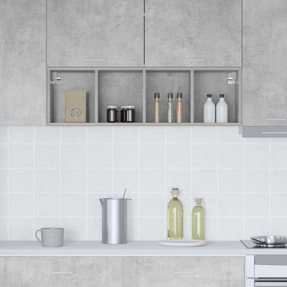 Hanging Cabinet with Storage Concrete Grey 30 x 29.5 x 100 cm