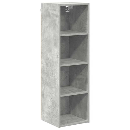 Hanging Cabinet with Storage Concrete Grey 30 x 29.5 x 100 cm