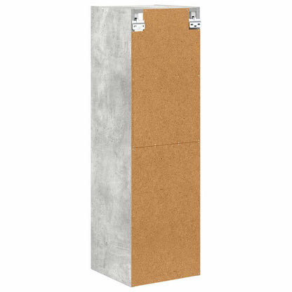 Hanging Cabinet with Storage Concrete Grey 30 x 29.5 x 100 cm