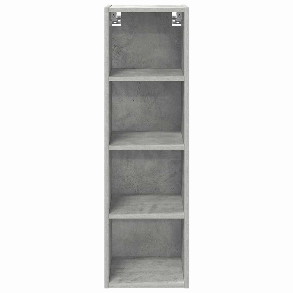 Hanging Cabinet with Storage Concrete Grey 30 x 29.5 x 100 cm