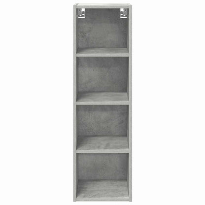 Hanging Cabinet with Storage Concrete Grey 30 x 29.5 x 100 cm