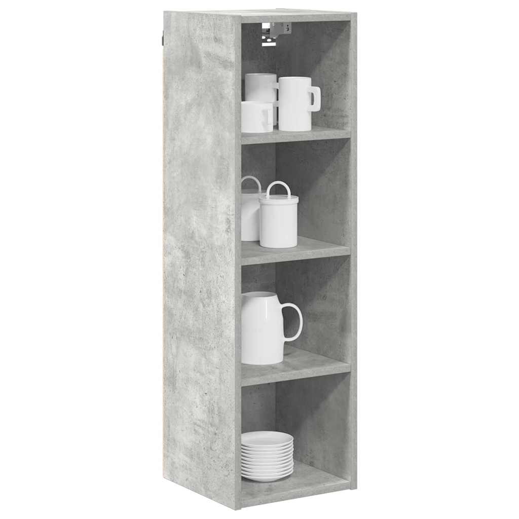 Hanging Cabinet with Storage Concrete Grey 30 x 29.5 x 100 cm