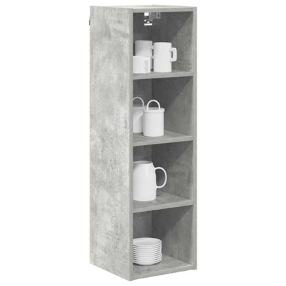 Hanging Cabinet with Storage Concrete Grey 30 x 29.5 x 100 cm
