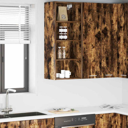 Hanging Cabinet Smoked Oak 40 x 29.5 x 100 cm Engineered Wood