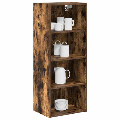 Hanging Cabinet Smoked Oak 40 x 29.5 x 100 cm Engineered Wood
