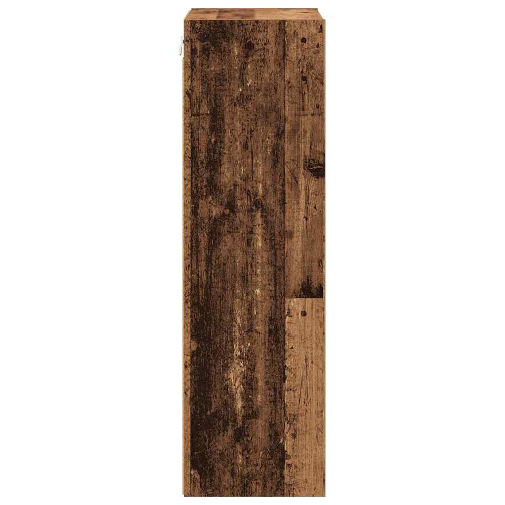 Hanging Cabinet Old Wood 40 x 29.5 x 100 cm Engineered Wood