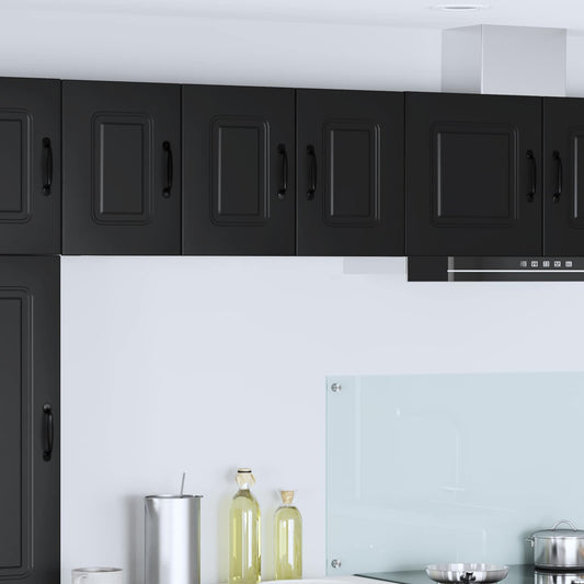 Dishwasher Panel Kalmar 2 pcs Black Engineered Wood